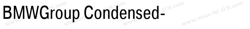 BMWGroup Condensed字体转换